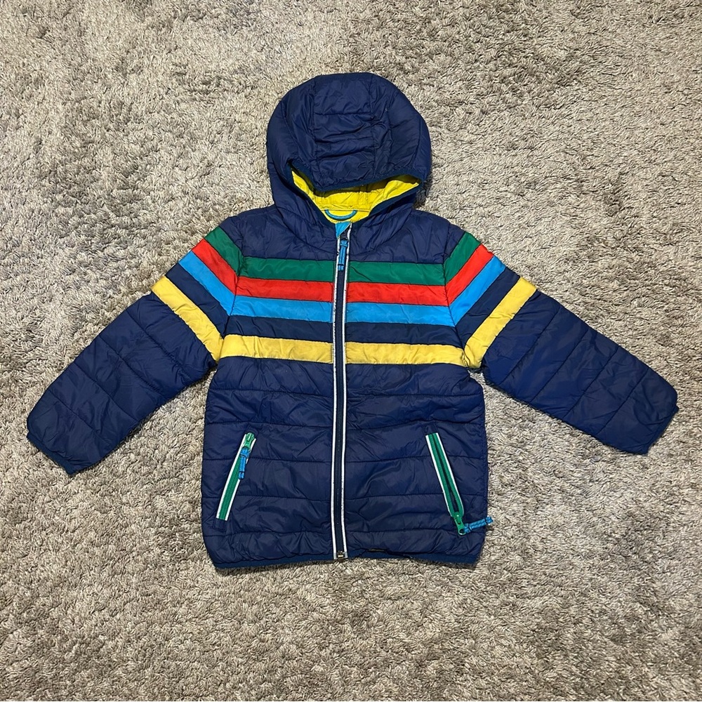 Mini Boden Packable Water Resistant puffer jacket 5-6 years old